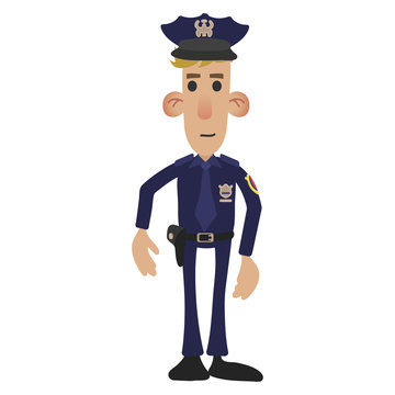 Police man cartoon