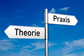 Obraz premium Weg von der Theorie zur Praxis
