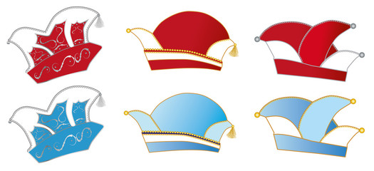 Freigestellte Narrenkappen