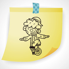 clown doodle drawing