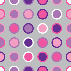 Seamless vector decorative background with circles