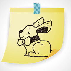 easter bunny doodle