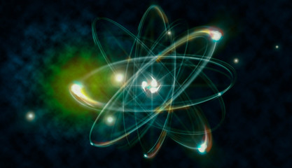 Atom Particle - obrazy, fototapety, plakaty
