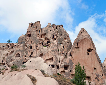 Geological formations in Cappadocia, Turkey