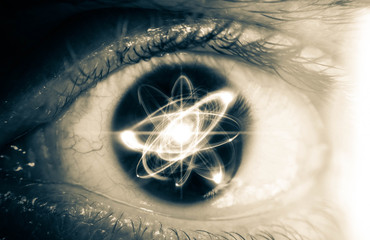 Atom Particle Eyes
