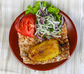 Grilled pepper