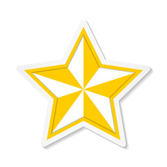 Star – Yellow sticker icon