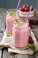 Strawberry milkshake.