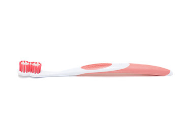 pink toothbrush isolated