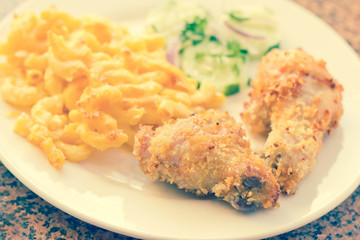 Fried Chicken Mac N Cheese