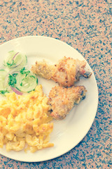 Fried Chicken Mac N Cheese