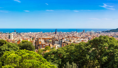 Obraz premium Panoramic view of Barcelona