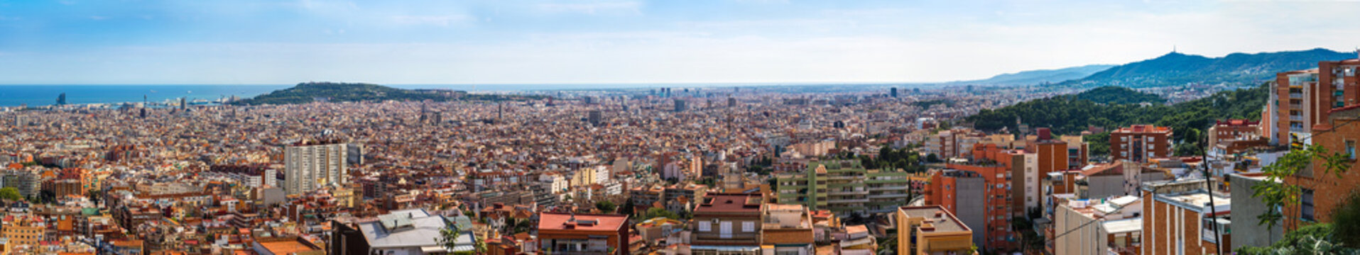 Panoramic view of Barcelona