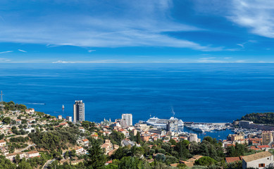 Panoramic view of Monte Carlo, Monaco