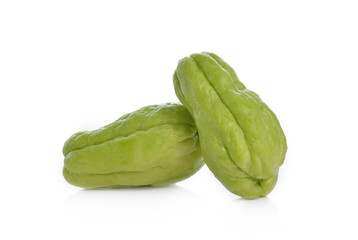 Fototapeta premium Chayote on white background
