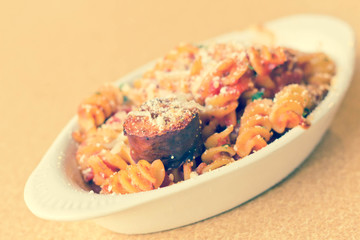 Sausage Spiral Pasta
