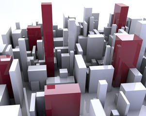 Fototapeta premium Building simulation