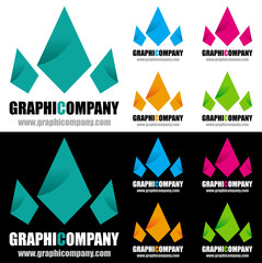 logo géométrique design