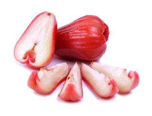 Rose apple isolated on the white background