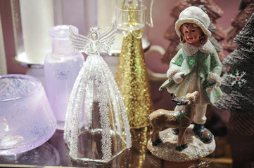 decorative Glass angel Christmas decoration