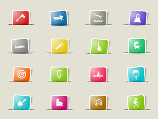 Active receration simply icons