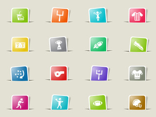 American football simply icons