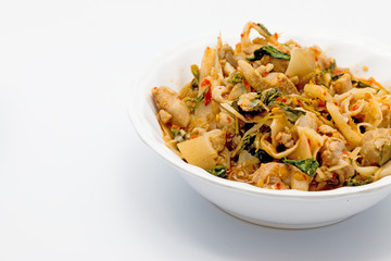 Thai Food, Red Curry Chicken with Bamboo Shoots and hot spicy