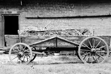 Fototapeta na wymiar Old Farming Chariot
