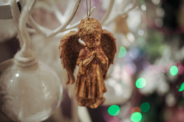 beautiful golden angel Christmas decorations