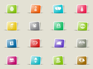 Holidays simply icons