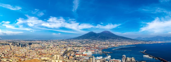 Foto op Aluminium Napoli  and mount Vesuvius in  Italy © Sergii Figurnyi