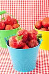 Fresh strawberries on the table