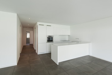 modern apartment, domestic kitchen