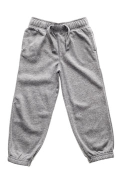 Gray sweatpants isolated