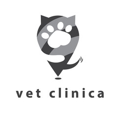 Conceptual illustration for a veterinary clinic. vector