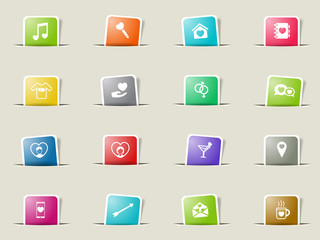 Valentines day simply icons