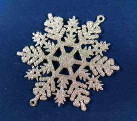 snowflake on a blue background
