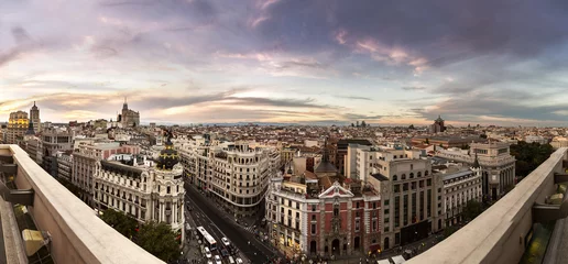 Foto op Plexiglas Panoramical aerial view of Madrid © Sergii Figurnyi