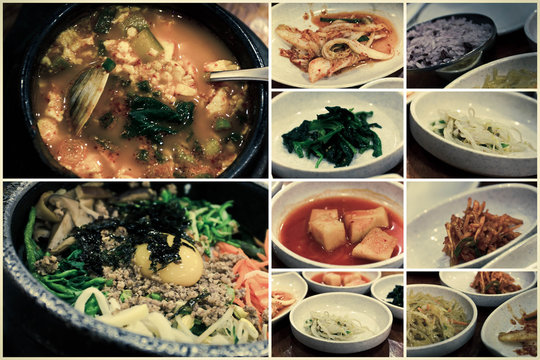 Korean Food Collage