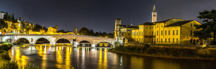 Ponte di Pietra. Bridge in Verona