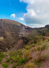 Vesuvius volcano crater
