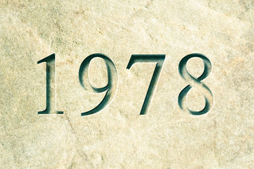 Engraved Historical Year 1978