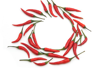 chili pepper isolated on a white background