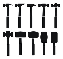 hammer types silhouette