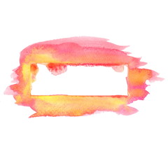 Illustration of watercolor stain.Vector