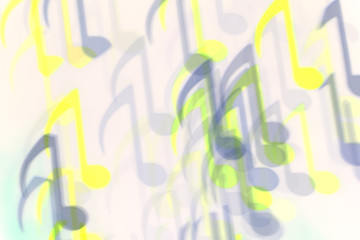 Many bokeh shapes on an abstract background