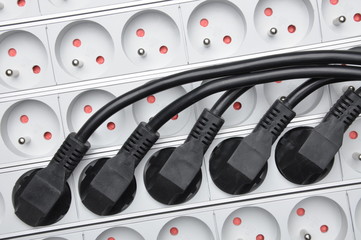  Electrical cords with power strips