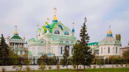 Fototapeta na wymiar Church of St. Catherine in Feodosia - a vivid example of Russian religious architecture