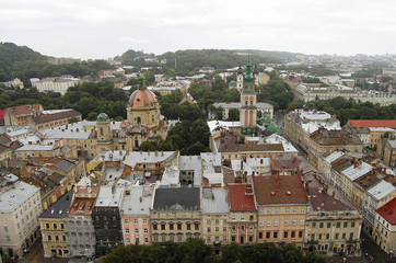 Fototapeta na wymiar Lviv Rooftops - Ukraine