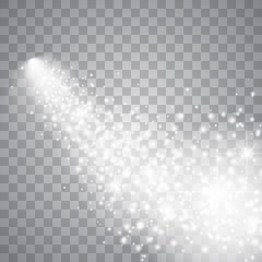 Bright comet with large dust. 